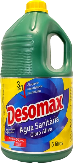 Água Sanitária Cloro Ativo Desomax 5 litros