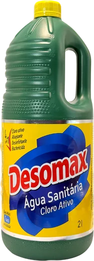 Água Sanitária Cloro Ativo Desomax 2 litros