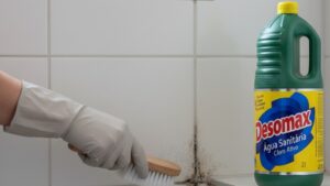 Como tirar mofo do rejunte com água sanitária sem estragar