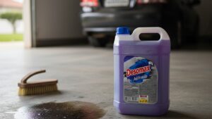 Como tirar mancha de óleo do piso da garagem sem estragar o concreto